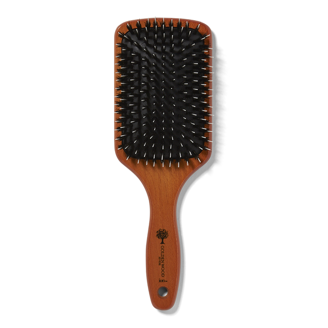ion Golden Wood Boar/ Porcupine Paddle Brush