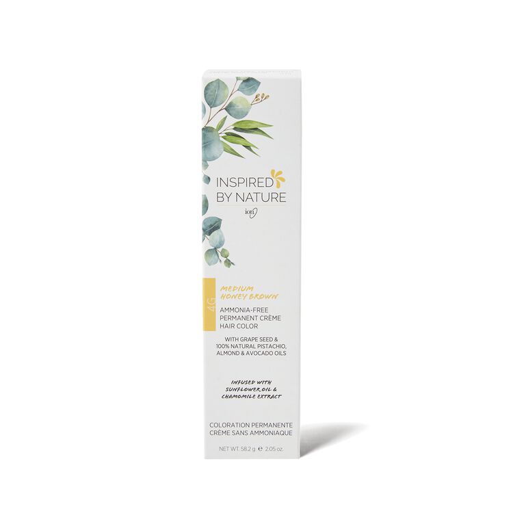Inspired By Nature Ammonia-Free Permanent Hair Color Medium Honey Brown 4G  | Permanent Hair Color | Sally Beauty