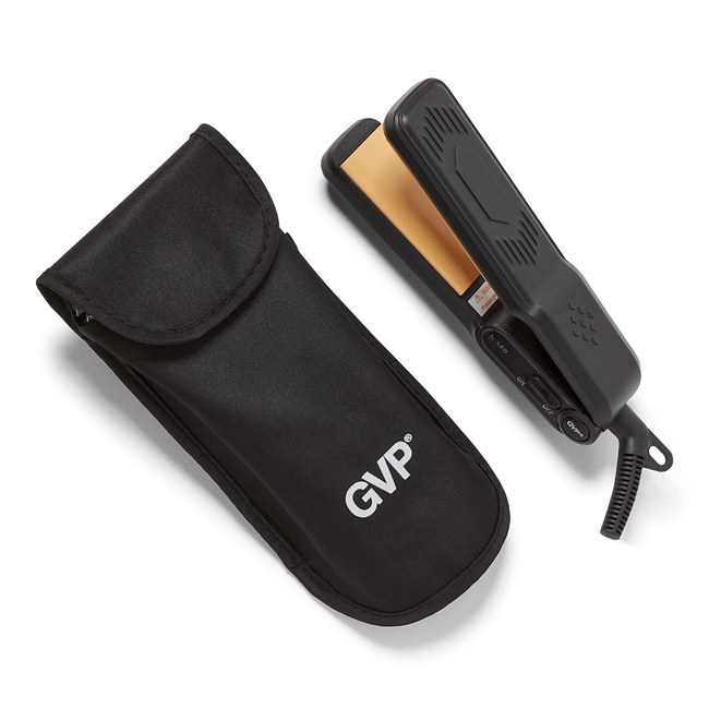 Black Travel Ceramic Flat Iron 1 1 2 in by GVP Flat Irons Sally Beauty