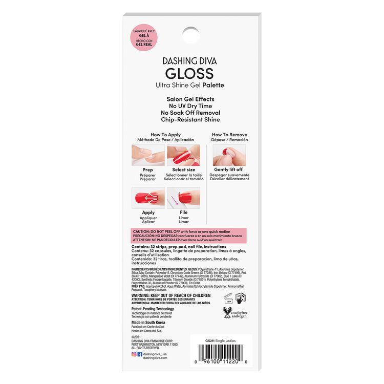 Dashing Diva Single Ladies Ultra Shine Gel Strips Sally Beauty