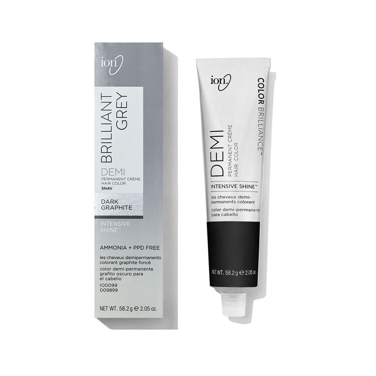 Brilliant Grey 5NAV Dark Graphite Demi Permanent Crème Hair Color