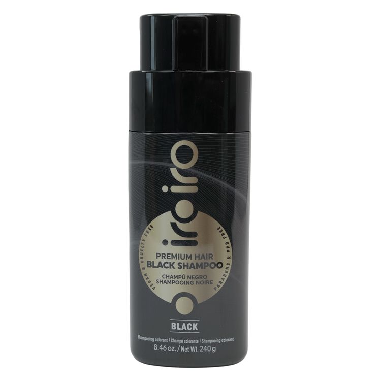Premium Color Depositing Gray Coverage Shampoo Black
