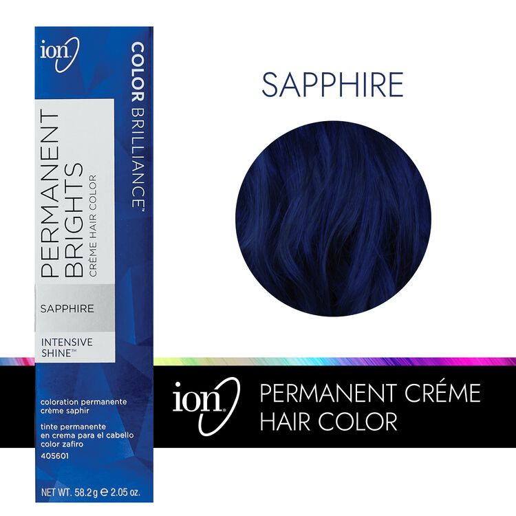 ion Permanent Brights Creme Hair Color Sapphire | Permanent Hair Color |  Sally Beauty