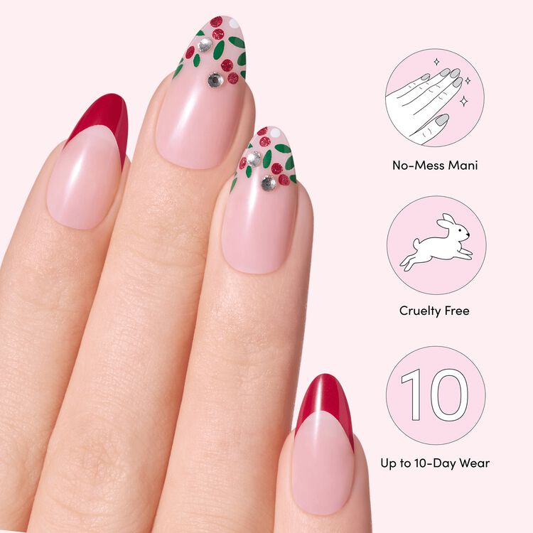 Nailbliss Gel Nails Mistletoe Mischief