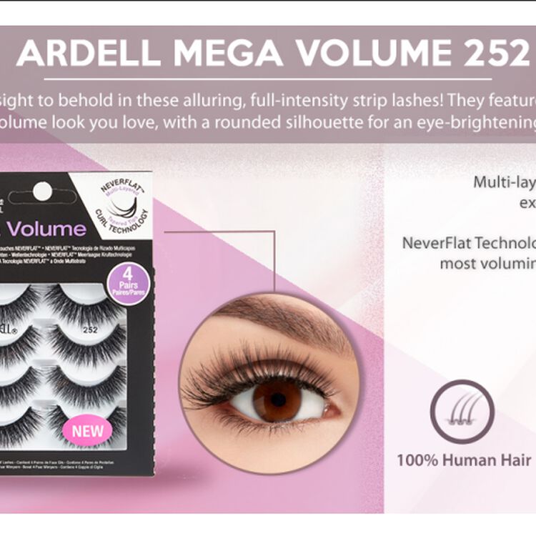 4 Pack Mega Volume 252 Lashes