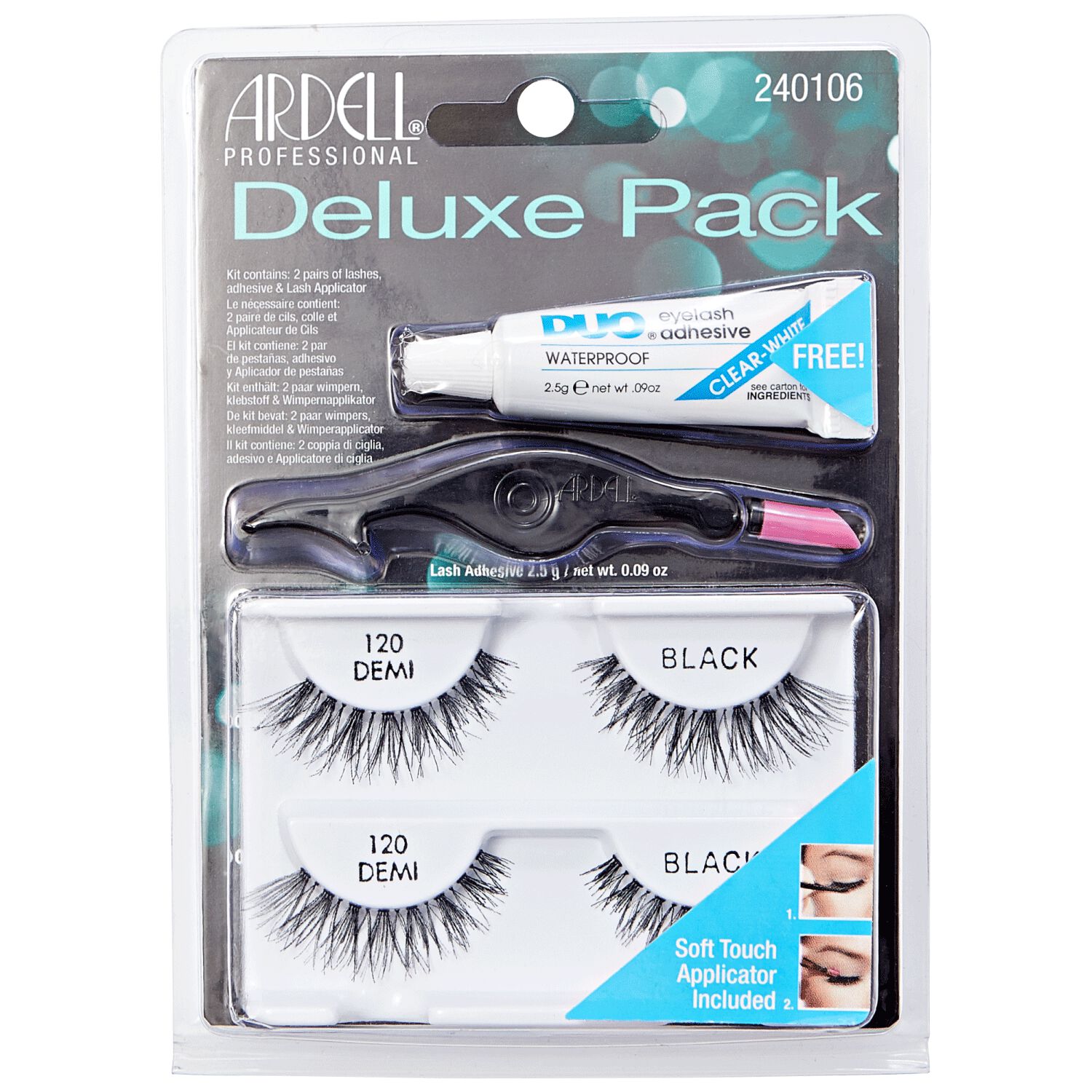 Deluxe Pack of Black 120 Lashes by Ardell Eyelash Extensions Sally
