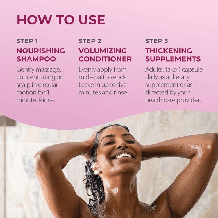 Women's Healthy Hair Thickening System