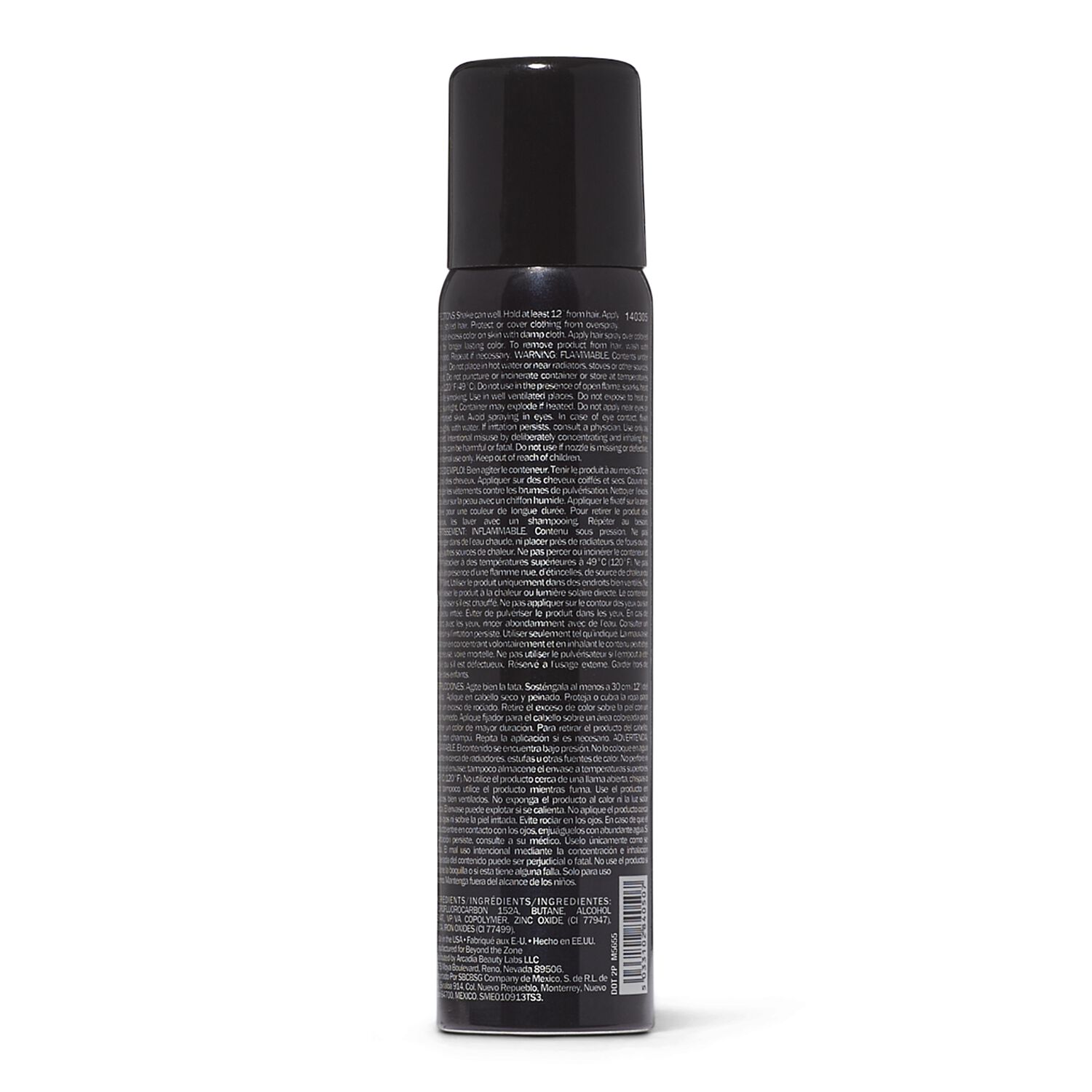 Explosive Black Color Bombz Temporary Hair Color Spray by Beyond The