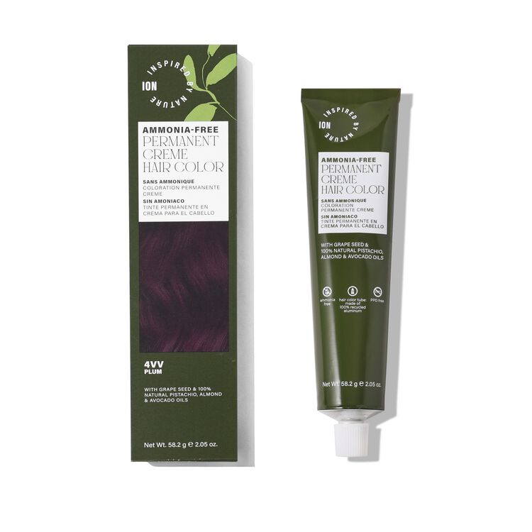 Ammonia-Free Permanent Hair Color Plum 4VV