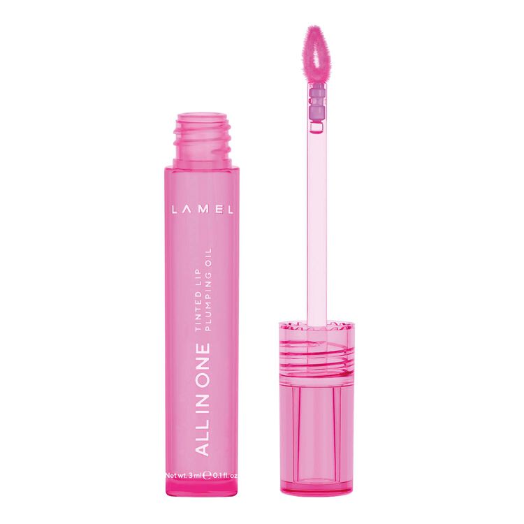 All in One Lip Tinted Plumping Oil Pink Sparkle