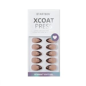 XCOATPRESS Press On Nails Short Almond - Wild Cheetah