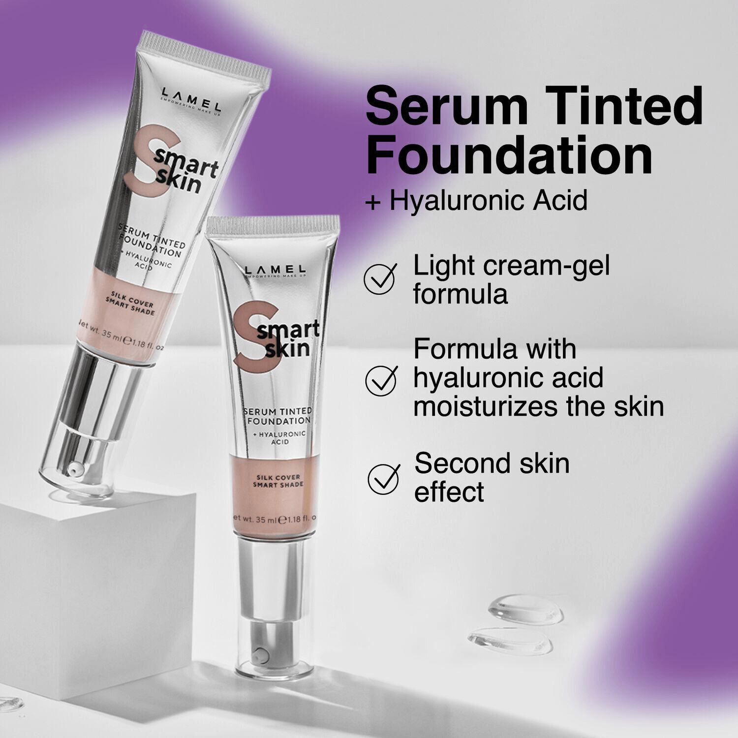 LAMEL Smart Skin Serum Tinted Foundation | Sally Beauty