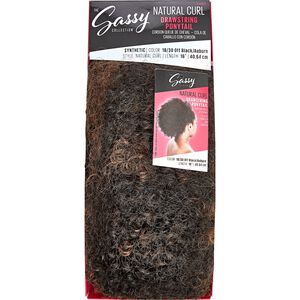 Natural Curl 16 Inch Drawstring Ponytail
