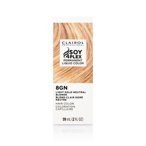 8GN Light Gold Neutral Blonde Permanent Liquid Hair Color