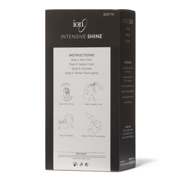 ion Intensive Shine Hair Color Kit Blue Black 1B Hair ion Intensive Shine Hair Color Kit Blue Black 1B Hair