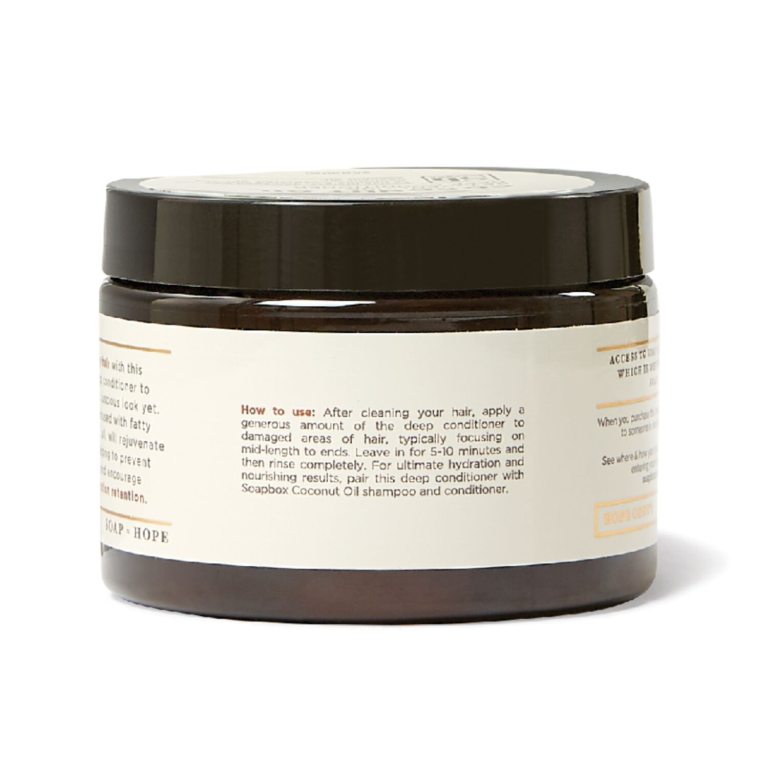 Coconut Oil Rejuvenating Deep Conditioner Jar by Soapbox Conditioner