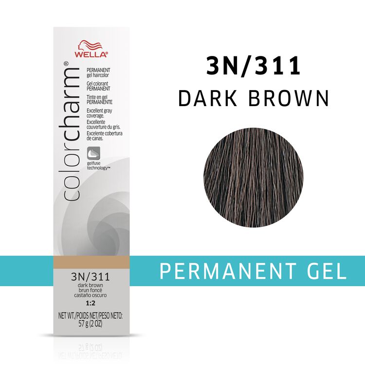 Dark Brown colorcharm Gel Permanent Hair Color