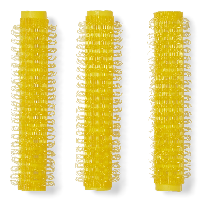 Yellow 3/8 Inch Classic Style Self Grip Rollers 8 Pack by Conair