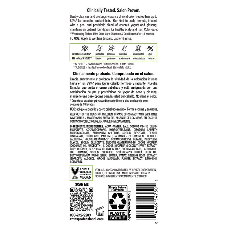 Ultra Color Care Shampoo With Orchid Extract 32 fl oz