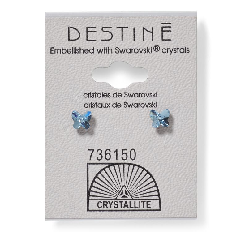Destine Aqua Butterfly Earring