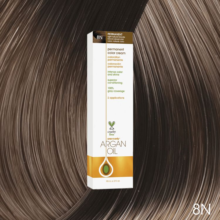 Argan Oil Permanent Color Cream 8N Light Natural Blonde