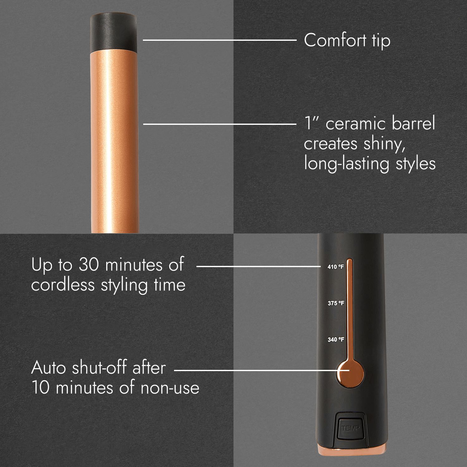 ion Luxe Cordless Curling Wand Sally Beauty
