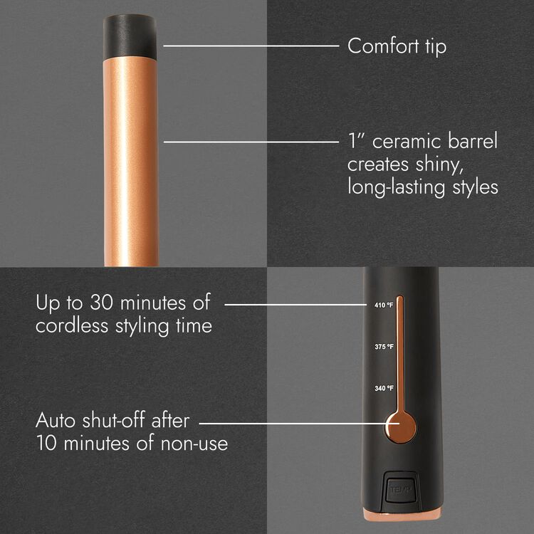 Luxe Cordless Curling Wand