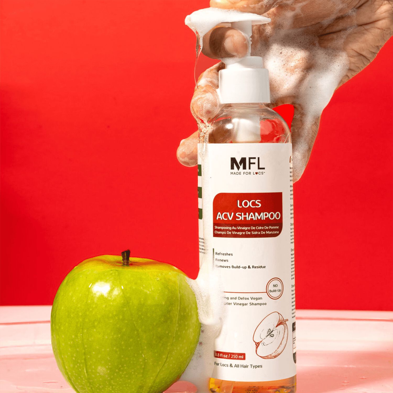 Made For Locs Apple Cider Vinegar Clarifying & Detox Shampoo Curly