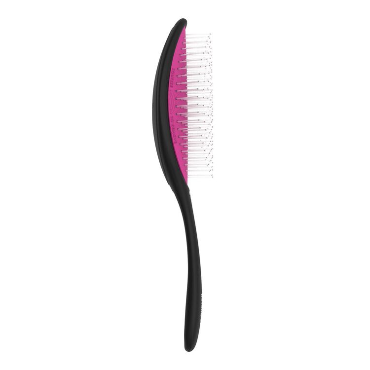 Recycled Plastic Detangler Brush Fine-Med Black