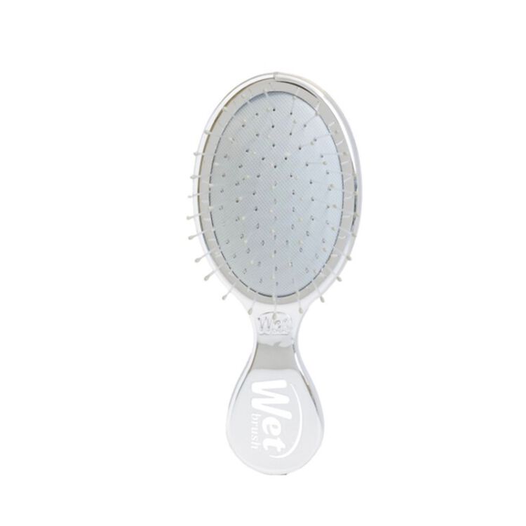 Silver Festive Mini Detangler Brush