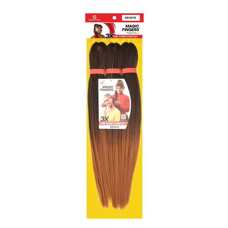#1B30 Ombre Black Medium Brown 52" Braiding Hair