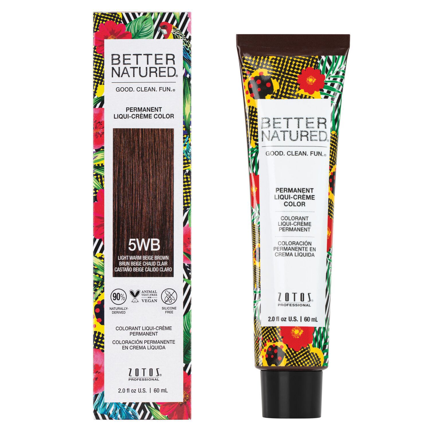 Better Natured 5WB Light Warm Beige Brown Permanent Liqui Crème Hair