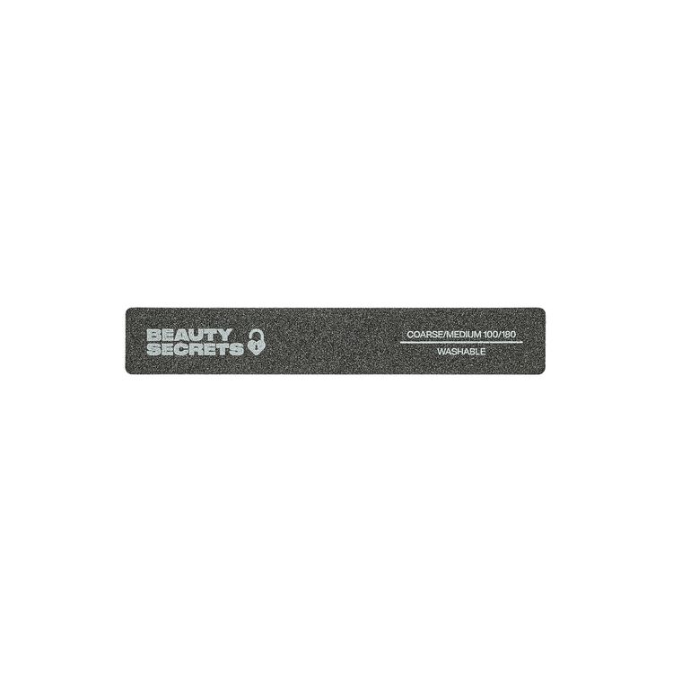 100/180 Rectangular Black Cushion Nail File