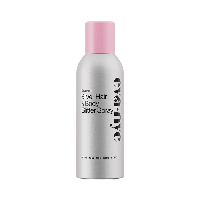 Eva NYC Kweeen Silver Hair & Body Glitter Spray 4.9 oz | Styling