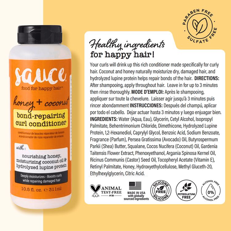 Honey + Coconut Bond-Repairing Curl Conditioner