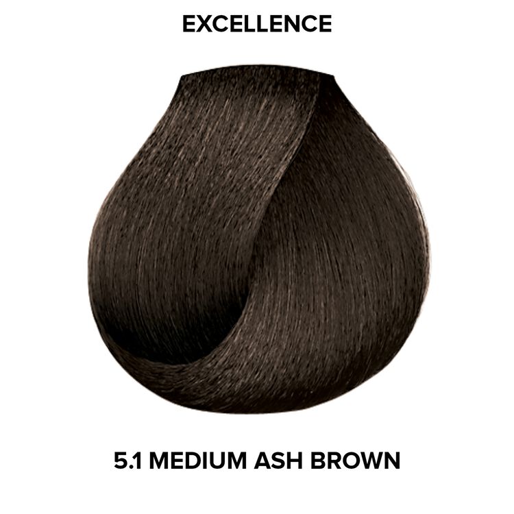 5.1 Medium Ash Brown Permanent Creme Hair Color