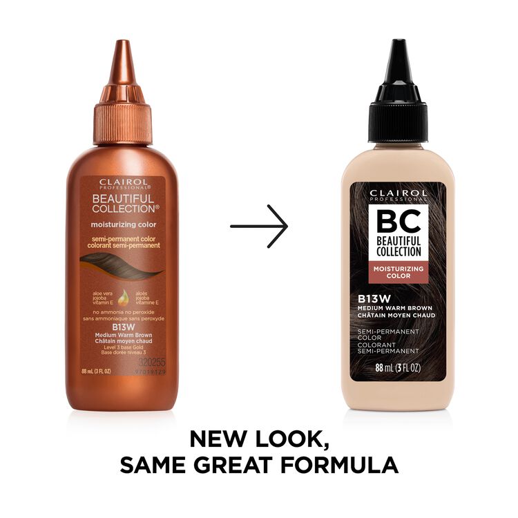 B13W Medium Warm Brown Semi Permanent Moisturizing Hair Color