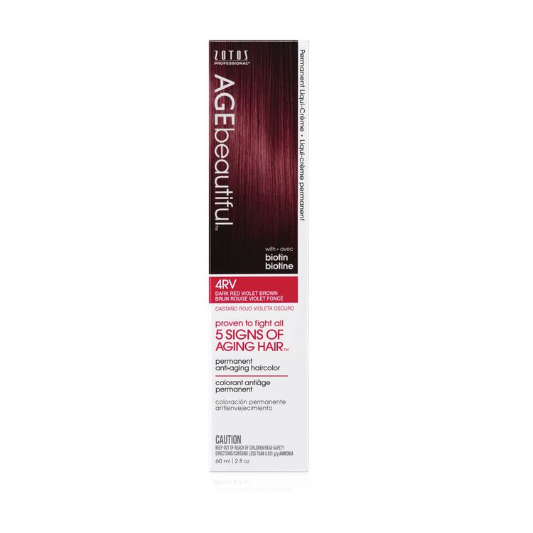 Agebeautiful 4Rv Dark Red Violet Brown Permanent Liqui Crème Hair Color Red  Violets Collection | Permanent Hair Color | Sally Beauty