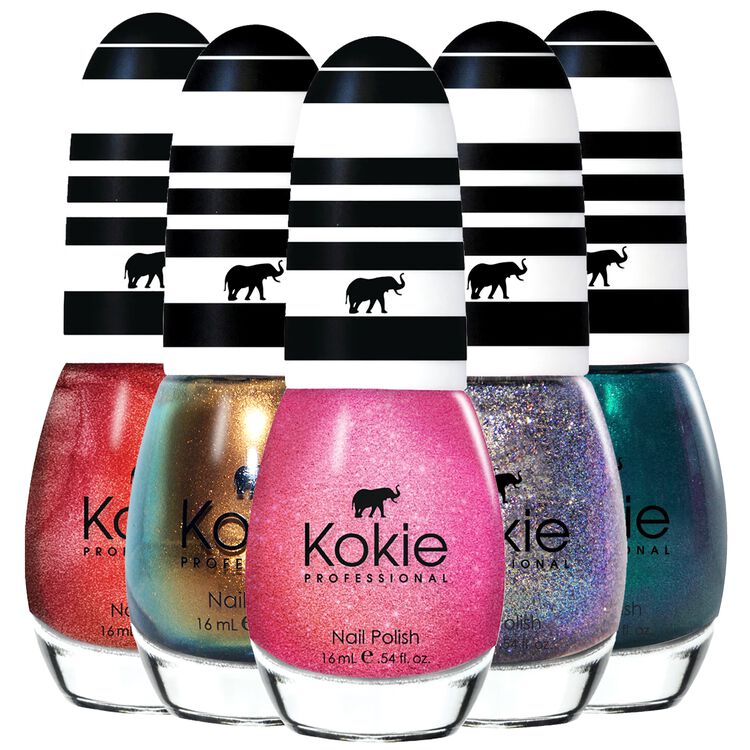 Kokie Professional Glitter Nail Polish, Twinkle Silver, 0.54 oz 