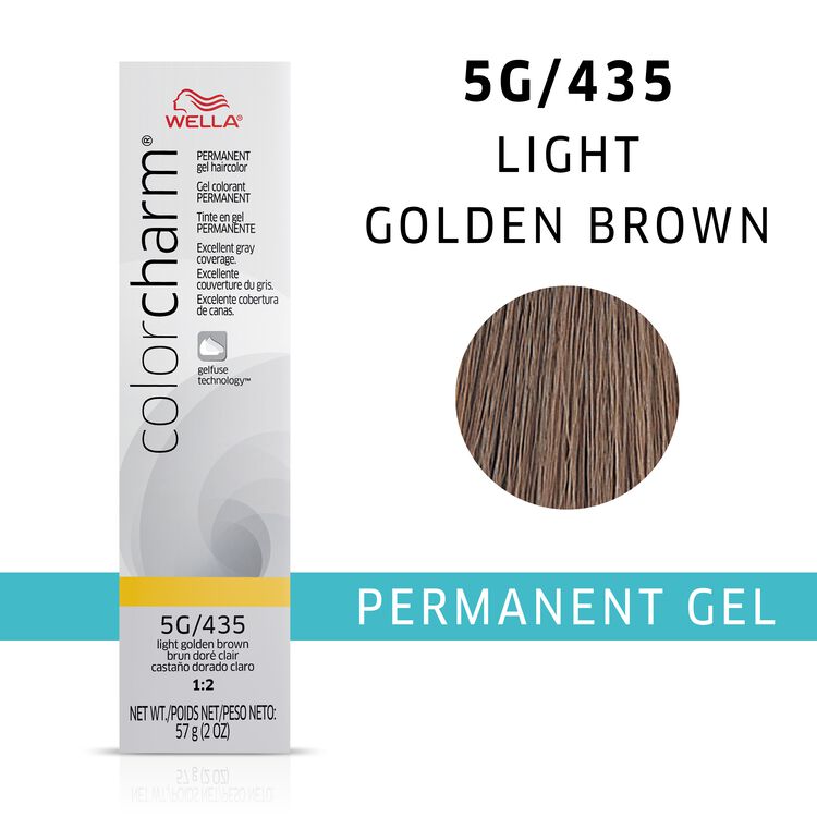 Light Golden Brown colorcharm Gel Permanent Hair Color