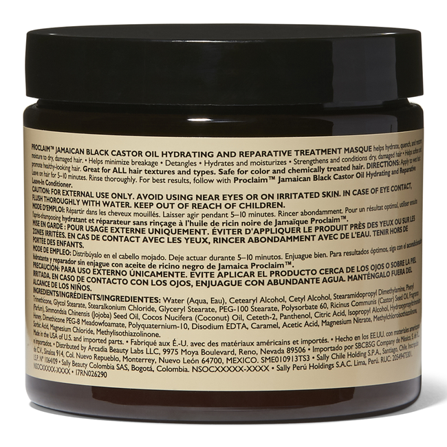 Proclaim Jamaican Black Castor Oil Hydrating And Reparative Treatment Masque Treatments Textured Hair Sally Beauty