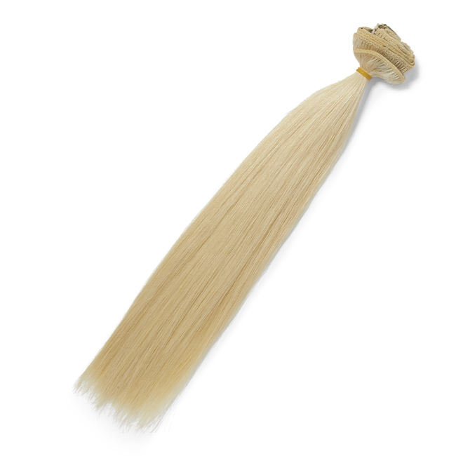 Euronext Clip In Platinum Blonde 14 Inch Human Hair Extensions