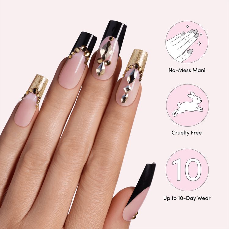 Gel Nail Luxe Gold Mine