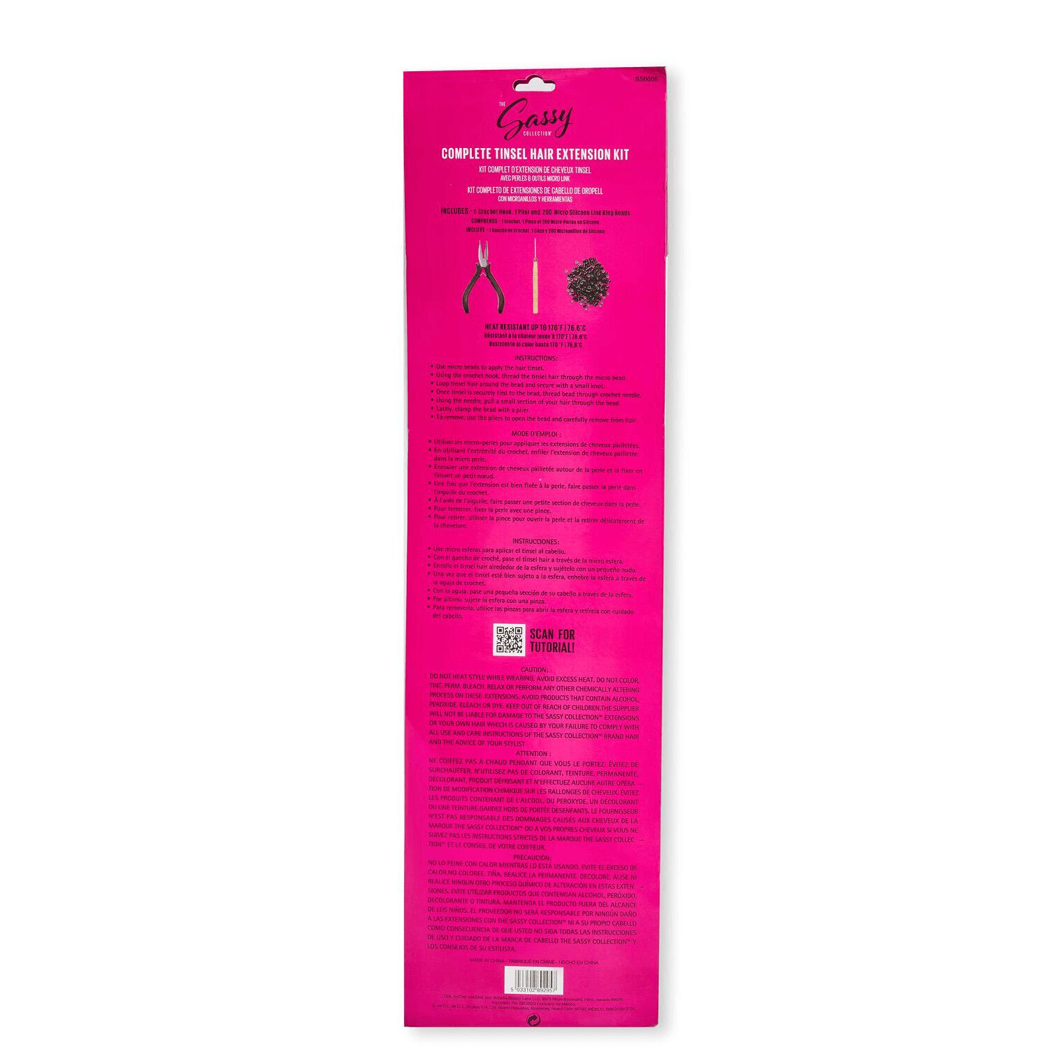 The Sassy Collection Complete Tinsel Hair Extension Kit Sally Beauty