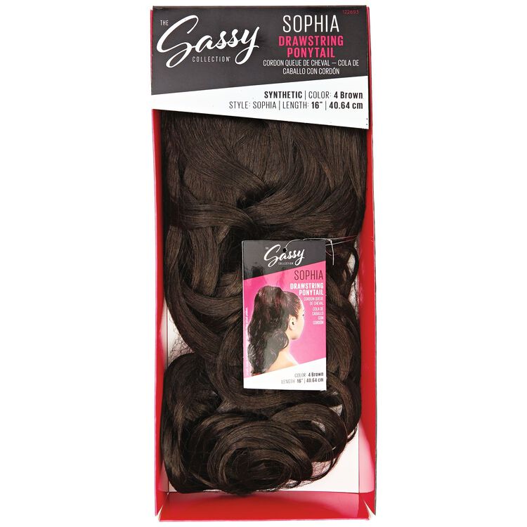 Sassy Sophia Drawstring Ponytails Synthetic Hair Extensions