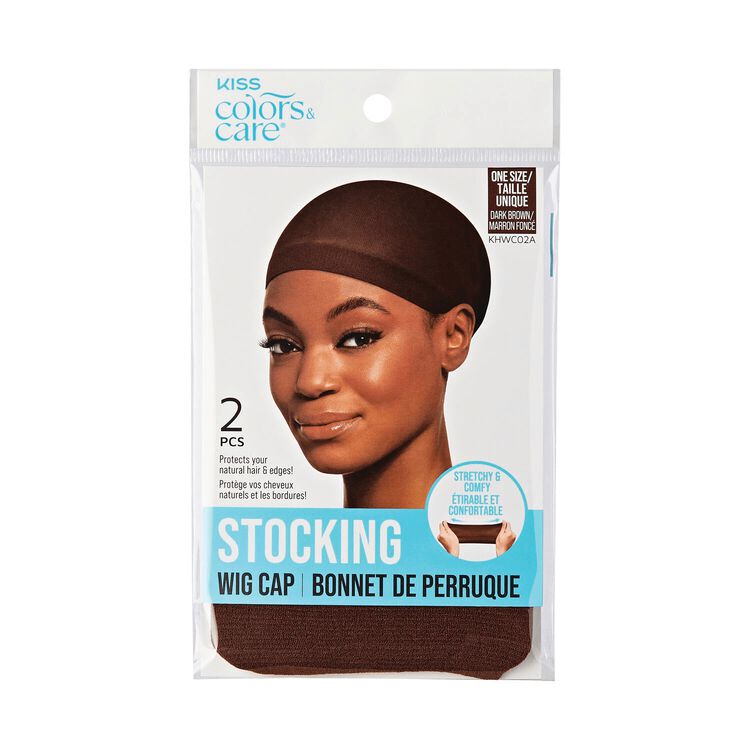 Dark Brown Wig Cap 2pc