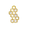 Honeycomb Zircon Charm Gold