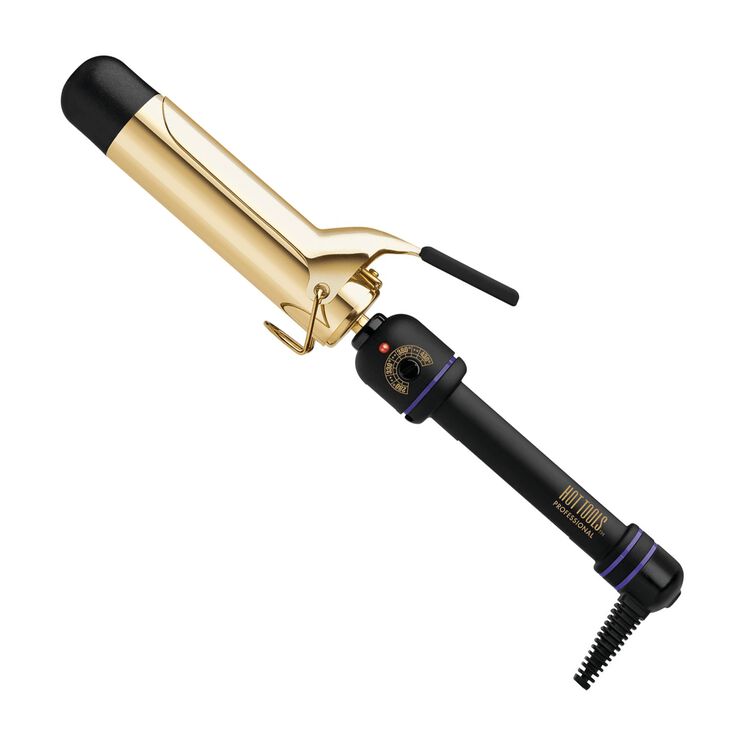 Gold 1 1/2 Inch Spring Curling Iron