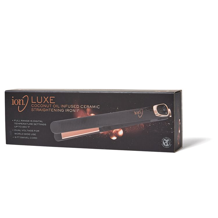 Luxe Coconut Infused Ceramic Flat Iron 1 Inch