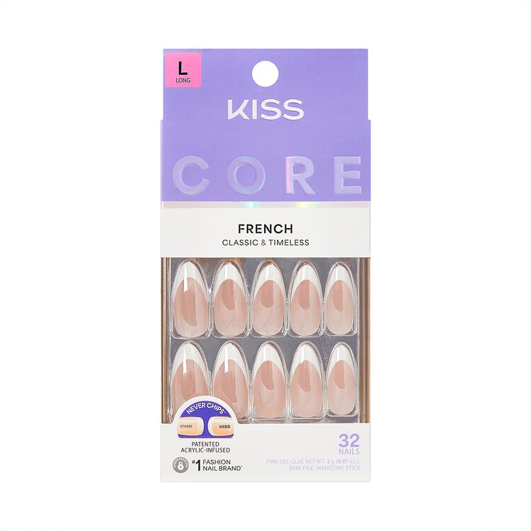 Core French Press On Nails - Fascinating